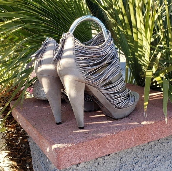 vic l matie‎  Peep Toe Straps High Stiletto He - Picture 10 of 10